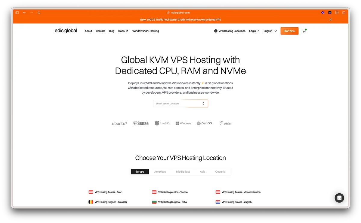 EDIS Global website homepage shown on a laptop